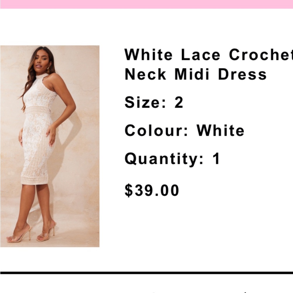 Lace mini dress
